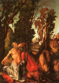 大盧卡斯 尅拉納赫 The Penitence of St. Jerome 大盧卡斯 尅拉納赫 The Penitence of St. Jerome